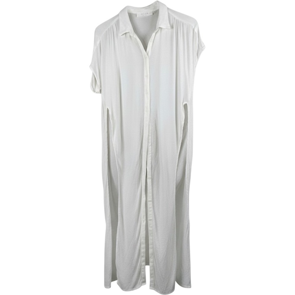 ASTR the Label Womens Paulina White Knotted Blouse Button Up Top Women's Size XS